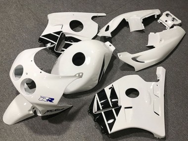 Best 1990-1998 Honda CBR250RR Motorcycle Fairings - White Glossy Black