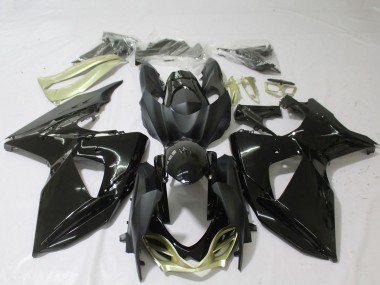 Best 2009-2016 Suzuki GSXR 1000 Motorcycle Fairings - Glossy Black Silver