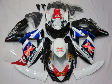 Best 2009-2016 Suzuki GSXR 1000 Motorcycle Fairings - White Blue Red Black X