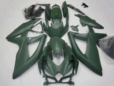 Best 2008-2010 Suzuki GSXR 600 / GSXR 750 Motorcycle Fairings - Army Green