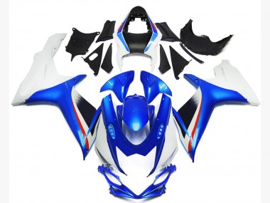 Best 2011-2024 Suzuki GSXR 600 / GSXR 750 Motorcycle Fairings - White Blue Red