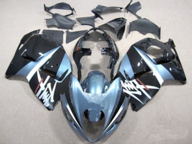 Best 1996-2007 Suzuki GSXR 1300 Motorcycle Fairings - Light Blue and Black