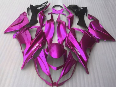 Best 2016-2020 Kawasaki ZX10R Motorcycle Fairings - Glossy Candy Pink