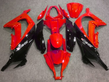 Best 2016-2020 Kawasaki ZX10R Abs Motorcycle Fairings - Red Glossy Black
