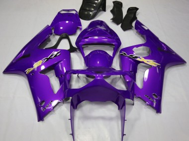 Best 2003-2004 Kawasaki ZX6R Motorcycle Fairings - Purple