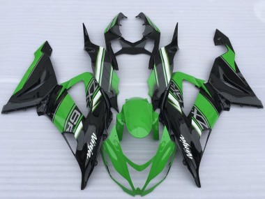 Best 2013-2018 Kawasaki ZX6R Motorcycle Fairings - Green Black White