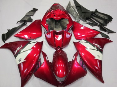 Best 2012-2014 Yamaha R1 Motorcycle Fairings - Red White
