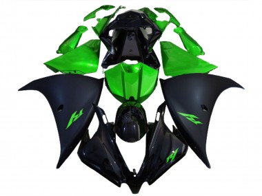Best 2012-2014 Yamaha R1 Motorcycle Fairings - Glossy Black Matte Black Green