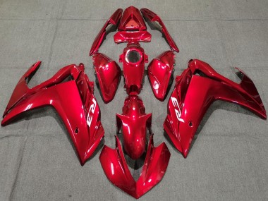 Best 2015-2018 Yamaha R3 Motorcycle Fairings - Glossy Red