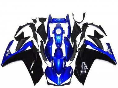 Best 2015-2018 Yamaha R3 Motorcycle Fairings - Blue Glossy Black
