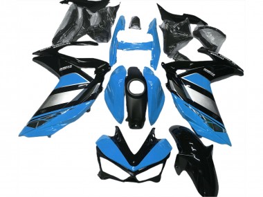 Best 2015-2018 Yamaha R3 Motorcycle Fairings - Blue Silver Glossy Black Yamalube