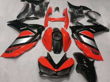 Best 2015-2018 Yamaha R3 Motorcycle Fairings - Red Silver Glossy Black