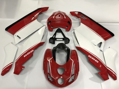 Best 2003-2004 Ducati 999 Motorcycle Fairings - White Red Black
