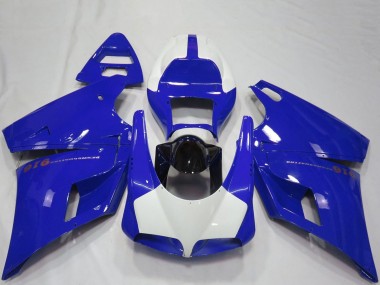 Best 1993-2005 Ducati 916 Motorcycle Fairings - Blue Glossy Black