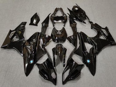 Best 2009-2014 BMW S1000RR Motorcycle Fairings - Glossy Black