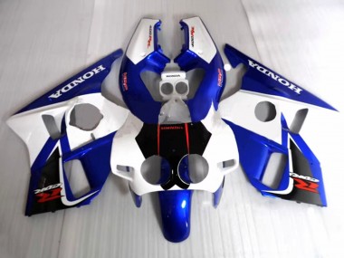 Best 1987-1989 Honda CBR400RR NC23 Motorcycle Fairings - White Blue HRC