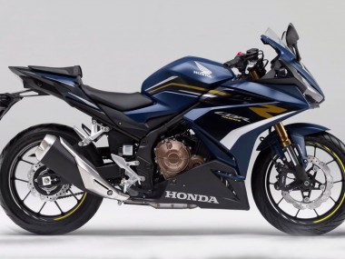 Best 2022 Honda CBR400R Motorcycle Fairings - Dark Blue Matte Black