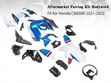 Best 2019-2022 Honda CB650R Motorcycle Fairings - Blue Red Black