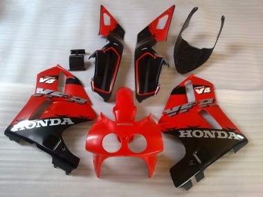 Best 1988-1992 Honda VFR400R NC30 Motorcycle Fairings - Red Black
