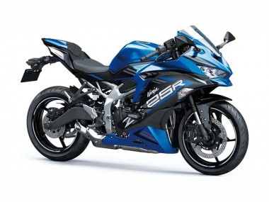 Best 2019-2025 Kawasaki ZX25R ZX-25R Motorcycle Fairings - Blue White Matte Black