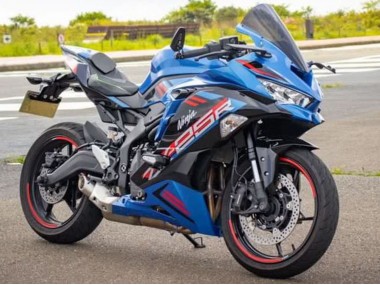 Best 2019-2025 Kawasaki ZX25R ZX-25R Motorcycle Fairings - Blue Red Grey