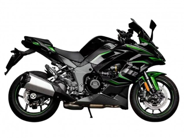 2020-2025 Kawasaki Z1000SX Motorcycle Fairing - Black Green Ninja