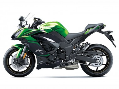 Best 2020-2025 Kawasaki Z1000SX Motorcycle Fairings - Black Green Ninja