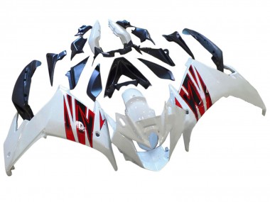 Best 2009-2015 Yamaha FZ6R Motorcycle Fairings - White Red
