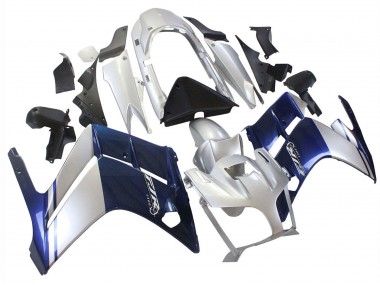 Best 2001-2006 Yamaha FJR1300 Motorcycle Fairings - Dark Blue Silver