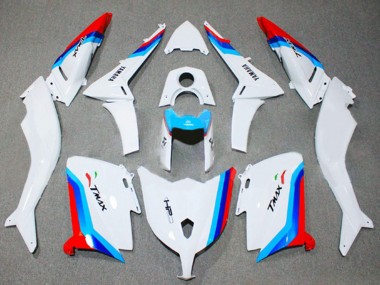 Best 2012-2014 Yamaha TMAX530 Motorcycle Fairings - White Red Blue