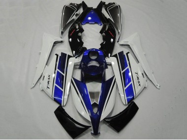 Best 2012-2014 Yamaha TMAX530 Motorcycle Fairing - White Blue Black