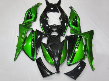 Best 2012-2014 Yamaha TMAX530 Motorcycle Fairings - Glossy Green Black