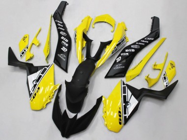 Best 2017-2021 Yamaha XMAX300 Motorcycle Fairings - Yellow White Black