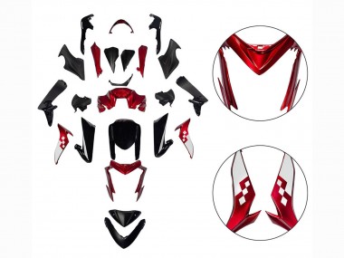 Best 2015-2020 Suzuki GSX-S 1000 Motorcycle Fairings - Red Black
