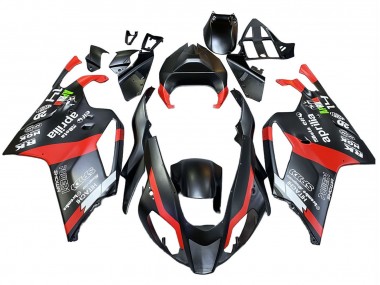 Best 2003-2006 Aprilia RSV1000 Motorcycle Fairings - Black Red