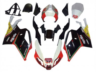 Best 2003-2006 Aprilia RSV1000 Motorcycle Fairings - White Black Red Yellow 58
