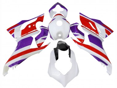 Best 2020-2024 Ducati Panigale V2 Motorcycle Fairings - White Purple Red Glossy Black