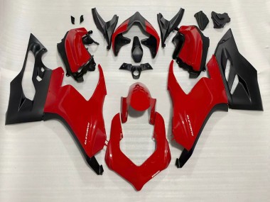 Best 2020-2024 Ducati Panigale V2 Motorcycle Fairings - Red Matte Black