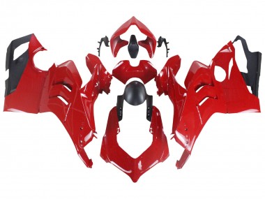 Best 2020-2021 Ducati Panigale V4 V4S Motorcycle Fairing - Red Matte Black