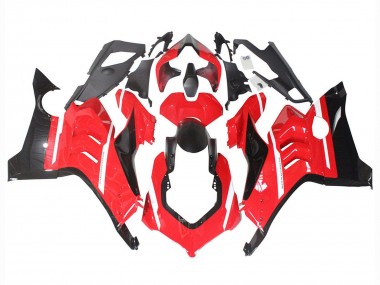 Best 2020-2021 Ducati Panigale V4 V4S Motorcycle Fairings - Red Glossy Black