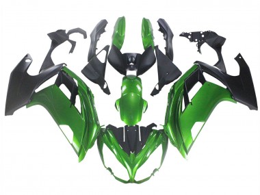 Best 2005-2010 BMW K1200S Motorcycle Fairings - Green Matte Black