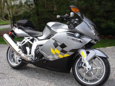 Best 2005-2010 BMW K1200S Motorcycle Fairing - Silver Yellow Black