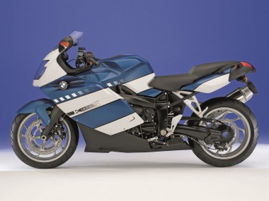 Best 2005-2010 BMW K1200S Motorcycle Fairings - White Dark Blue