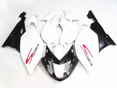 Best 2005-2010 BMW K1200S Motorcycle Fairings - White Glossy Black