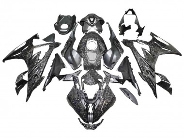Best 2023-2024 BMW S1000RR Motorcycle Fairings - Black Forged Carbon Fiber
