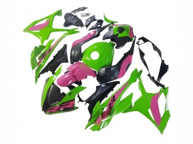 Best 2023-2024 BMW S1000RR Motorcycle Fairings - Pink Green Black