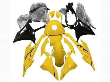 Best 2023-2024 BMW S1000RR Motorcycle Fairings - Yellow Glossy Black