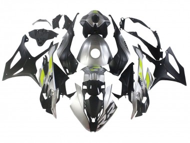 Best 2023-2024 BMW S1000RR Motorcycle Fairings - Silver Matte Black Lime Green