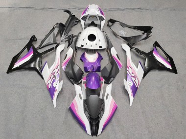 Best 2019-2022 BMW S1000RR Motorcycle Fairings - Pink Purple White
