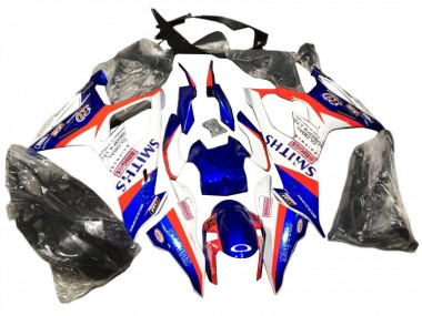Best 2019-2022 BMW S1000RR Motorcycle Fairings - Blue Red White Smiths